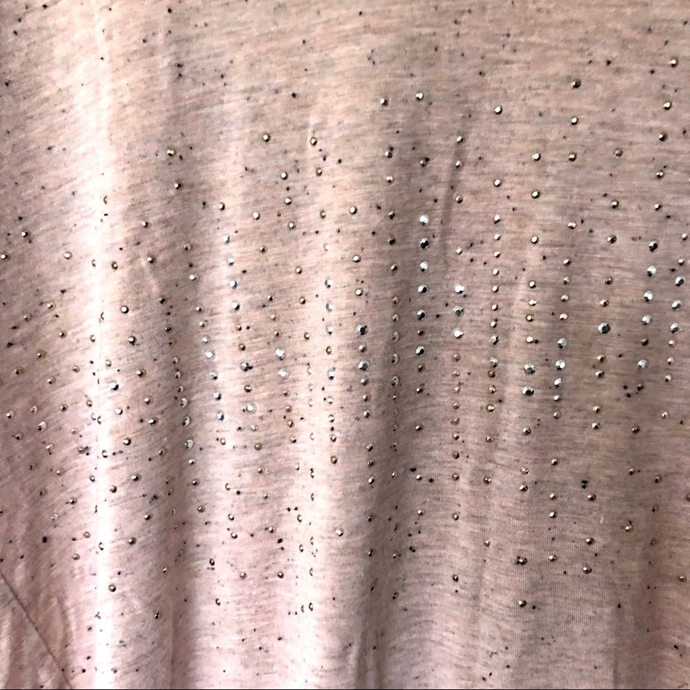 Apt 9 Blush Pink Rhinestone Blouse - Picture 3 of 5